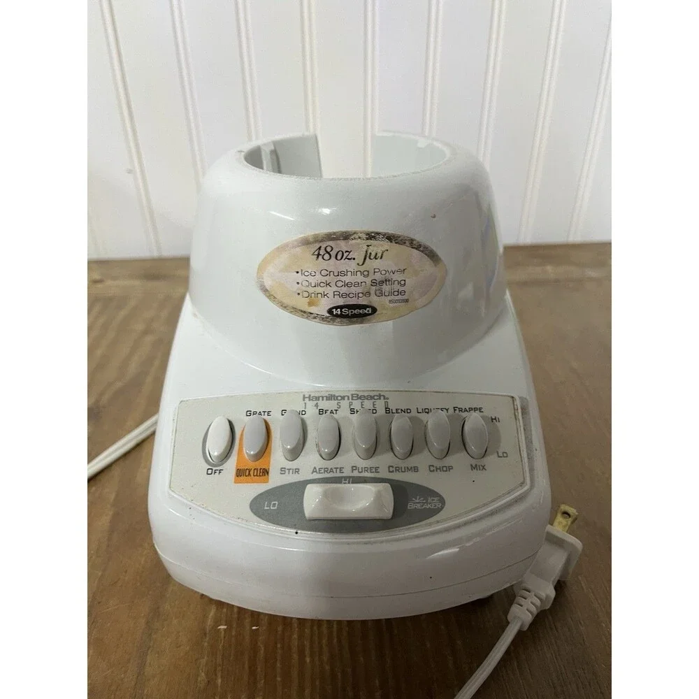 Hamilton Beach Blender Base 14 Speed Model 54200R Base Only Tested